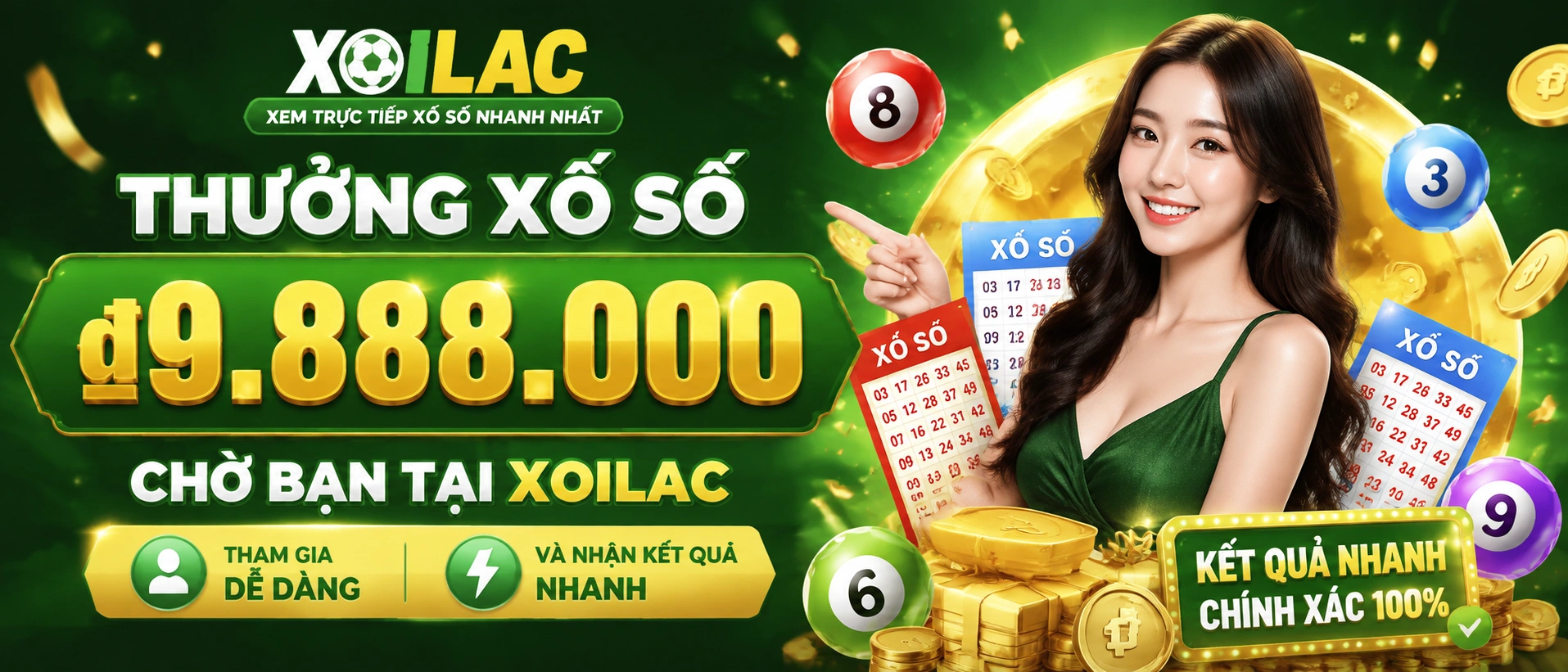 Khu vực tra cứu và kết quả xổ số trên XOILAC